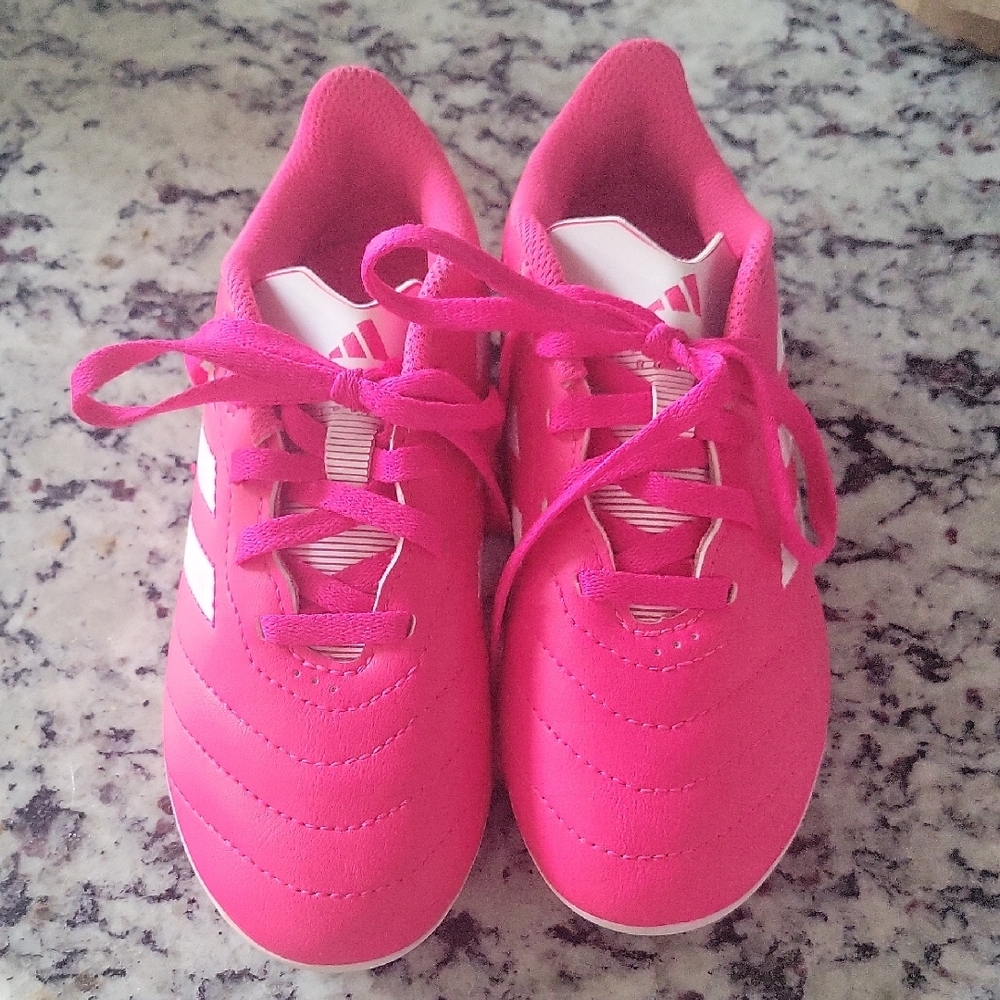 Adidas Kids Hot Pink Cleats - Picture 3 of 6